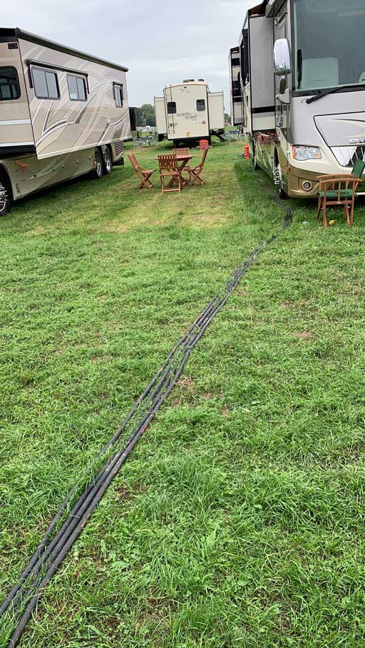 Main power feeds to VIP American RV Capmsite.